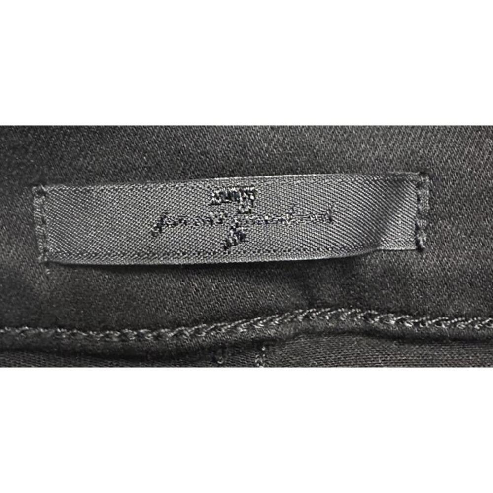 NWT 7 For All Mankind High Waist Slim Kick Womens Black Coated Jeans Size 29‎ - Picture 3 of 10